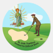 Jude Thaddeus & Panic-Ricken-Duffer Runder Aufkleber (Vorderseite)