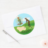 Jude Thaddeus & Panic-Ricken-Duffer Runder Aufkleber (Umschlag)