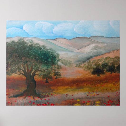 Judea Hills, Ben Shemen Forest, Israel. Poster (Vorne)