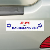 Juden für Bachmann Aufkleber 2012 Autoaufkleber (Auf Auto)