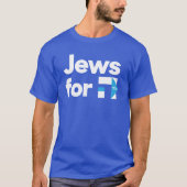 Juden für blaues hebräisches Shirt H Hillary (Vorderseite)