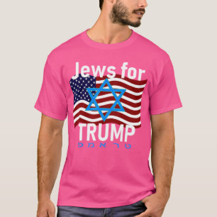 Juden für den amerikanischen Flagge Stern von Davi T-Shirt