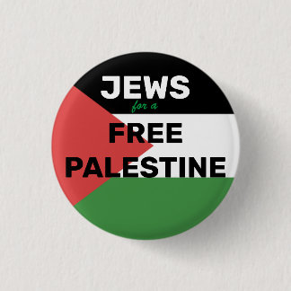 JUDEN FÜR EINE KOSTENLOSE PALESTINE FLAG RED BLACK BUTTON