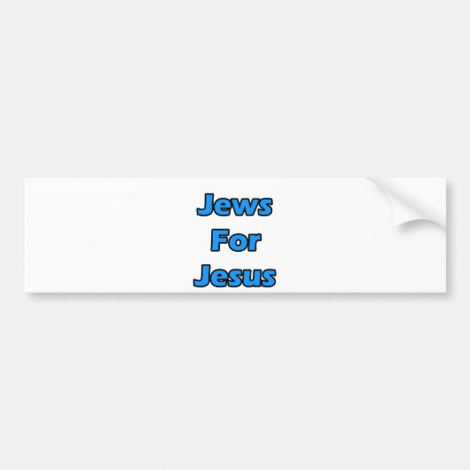 Juden für Jesus Autoaufkleber (Vorne)