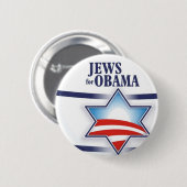Juden für Obama Button (Vorne & Hinten)