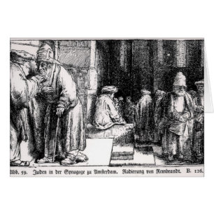 Juden in der Synagoge in Amsterdam