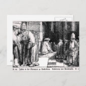 Juden in der Synagoge in Amsterdam Postkarte (Vorne/Hinten)