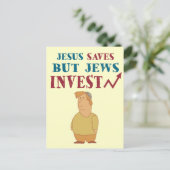 Juden Invest - Spaß der jüdischen Finanzen Postkarte (Stehend Vorderseite)