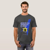 "Juden sind indigene Jüdische" T - Shirt (grau) (Vorne ganz)