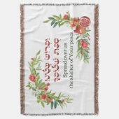 Judengebet für den Frieden für Sukkot | Sukkah Dec Decke (Vorderseite Vertikal)