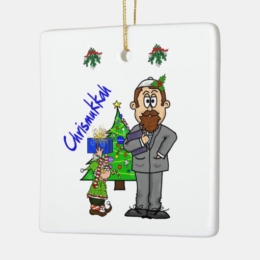 Judenman Elf Chrismukkah Ornament (Links)