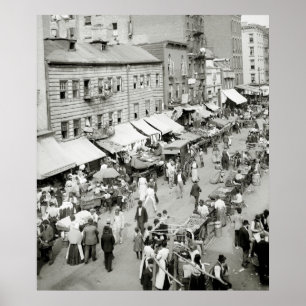 Judenmarkt, NYC 1890er Poster
