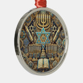 Judenschmuck für Hausdekoration oder als Geschenk Ornament Aus Metall (Rechts)