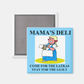 Judenschuld und Latkes Magnet (Vorderseite/Rückseite)