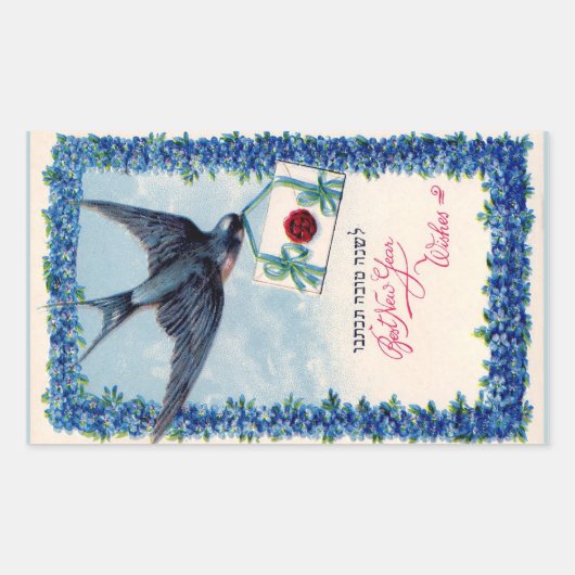 Judensticker Rechteckiger Aufkleber (Vorderseite)