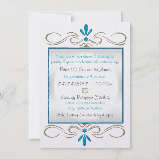 Judentum Blühe jüdische Hochzeitsempfehlung Einladung (Vorderseite)