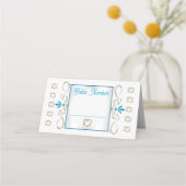 Judentum Blühe Set von 25 Hochzeiten Tischnummer Platzkarte (Rückseite)