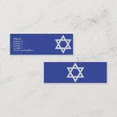 Judentum - dünn mini visitenkarte (Vorne/Hinten)