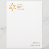 Judentum-Symbol Briefkopf (Vorderseite)