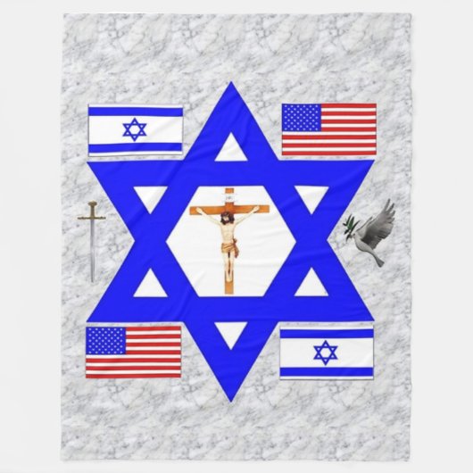 JUDEO-CHRISTLICH Fleece Blanket (Vorderseite)