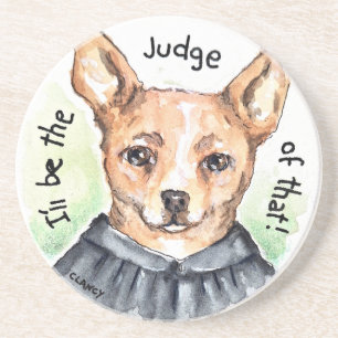 Judge Dog stone Untersetzer