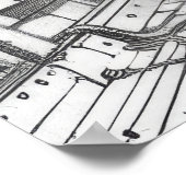 Judge Dredd mit Shotgun - Retro-Sci-Fi-Poster Poster (Ecke)