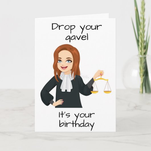 **JUDGE** FEIERT "IHREN GEBURTSTAG"-KARTE KARTE (Vorderseite)