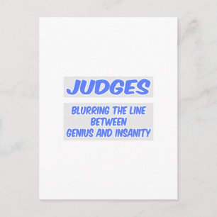 Judge Joke .. Genie und Wahnsinn Postkarte