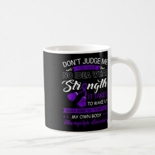 Judge Me No - Lila Ribbon Fibromyalgie Bewusstsein Kaffeetasse