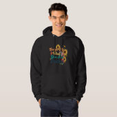 Judge me when you are perfect Cool Retro Groovy 70 Hoodie (Vorne ganz)
