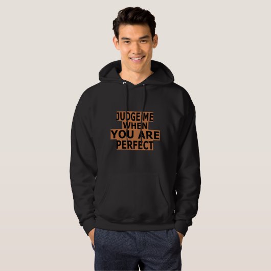 Judge me when you’re perfekt: For Boys Hoodie (Vorne ganz)