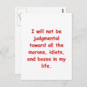 JUDGE POSTKARTE (Vorne/Hinten)