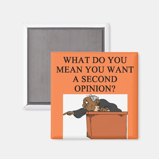 JUDGE Witz Magnet (Vorderseite/Rückseite)