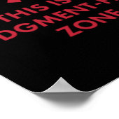 Judgement Zone Poster (Ecke)