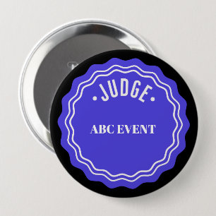 Judging Contest Modern Ribbon Judge Button