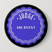 Judging Contest Modern Ribbon Judge Button (Vorderseite)