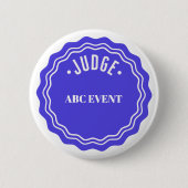 Judging Contest Modern Ribbon Judge Button (Vorderseite)