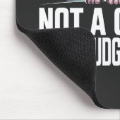 Judging Sphynx Cat UFO Alien Sarcastic Art Mousepad (Ecke)