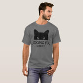 Judging You Silently Cat Funny Saying Women Girls  T-Shirt (Vorne ganz)
