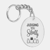 JUDGING YOU Silently Schlüsselanhänger (Vorderseite links)