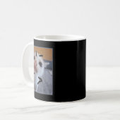 Judgy Kitty Funny Cat Lover Angry Kitten Meme Nied Kaffeetasse (Vorderseite Links)