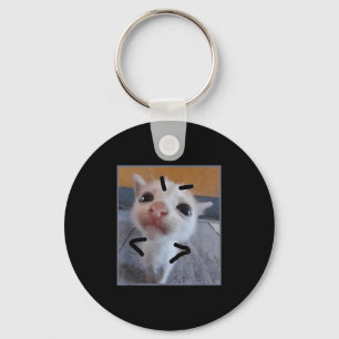 Judgy Kitty Funny Cat Lover Angry Kitten Meme Nied Schlüsselanhänger