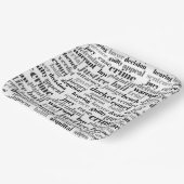 Judicial Legal Terns Word Cloud Design Pappteller (Gewinkelt)