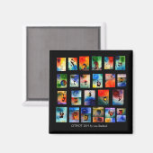 Judisch Alphabet Magnet Otiyot (Vorderseite/Rückseite)