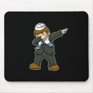 Jüdisch Bar Mitzvah Boy Dabbing Happy Hanukah Mousepad