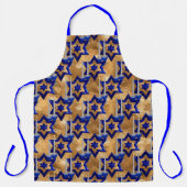 Jüdisch-Candlesticks-and-Stars Schürze (Vorderseite)