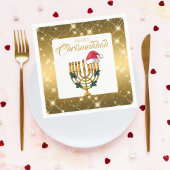 jüdisch Hanukkah Celebration Merry Chrismukkah Serviette