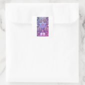 Jüdisch Quadratischer Aufkleber (Tasche)