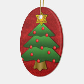 Jüdisch-Weihnachten Keramikornament (Links)