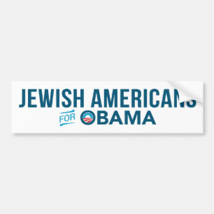 Jüdische Amerikaner für Barack Obama Autoaufkleb Autoaufkleber